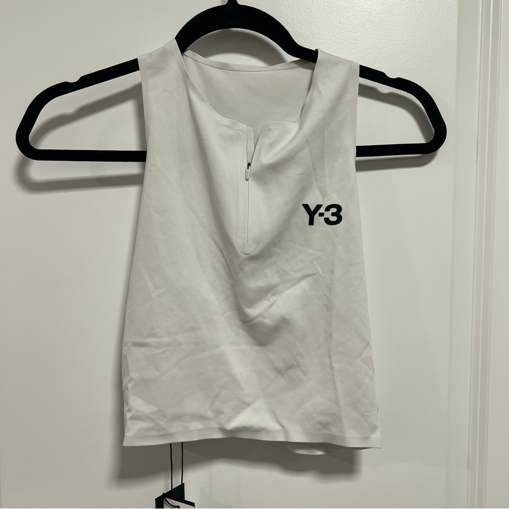 Y-3 Adidas ClimaCool Tennis Cropped Tank Top Orbit Grey Size S NWT
